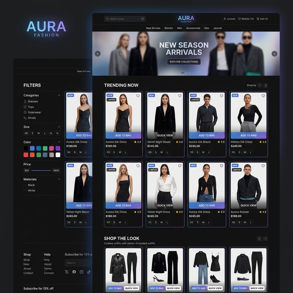 Fashion Retail Store E-commerce Platform
